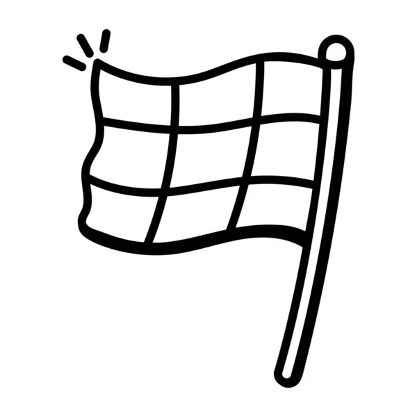 Bandeira Corrida Design Moderno Ilustração Vetorial — Vetor de Stock