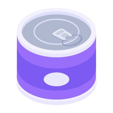 İçki sembolünün vektör çizimi. Konserve ve soğuk 