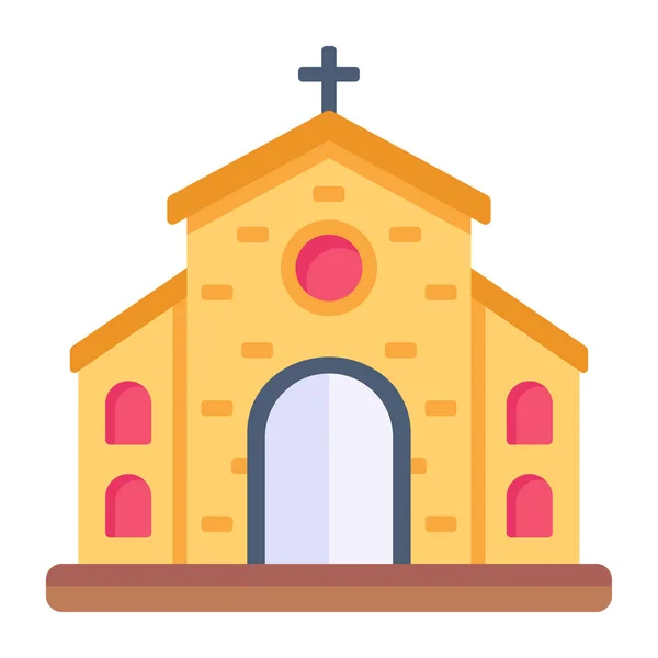 Современный Церковный Дизайн Векторная Иллюстрация — стоковый вектор