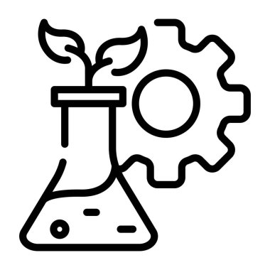 Bitki. Web simgesi basit tasarım