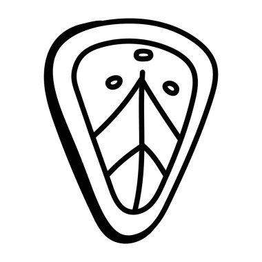 Balık bifteği Web simgesi basit illüstrasyon