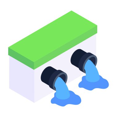 Beyaz arkaplanda izole edilmiş bir bitkinin izometrik vektör çizimi