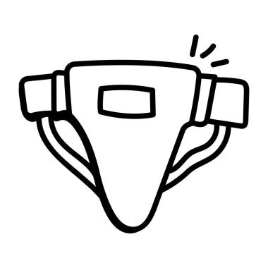 vektör tıbbi maske silueti