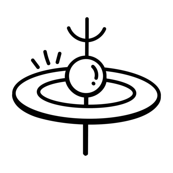 Illustration Vectorielle Une Icône Nucléaire — Image vectorielle