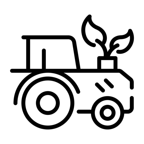 Tractor Icono Vector Ilustración — Vector de stock