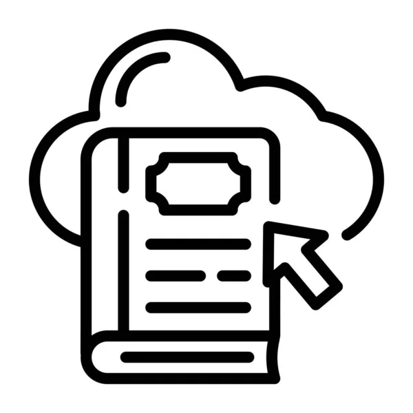 Cloud Computing Eenvoudig Ontwerp — Stockvector