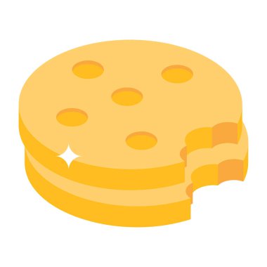 Ekmek. Web simgesi basit illüstrasyon