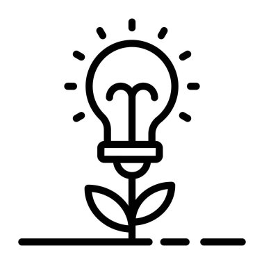 Fikir simgesi vektör illüstrasyonu