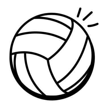 Voleybol modern tasarım, vektör illüstrasyonu