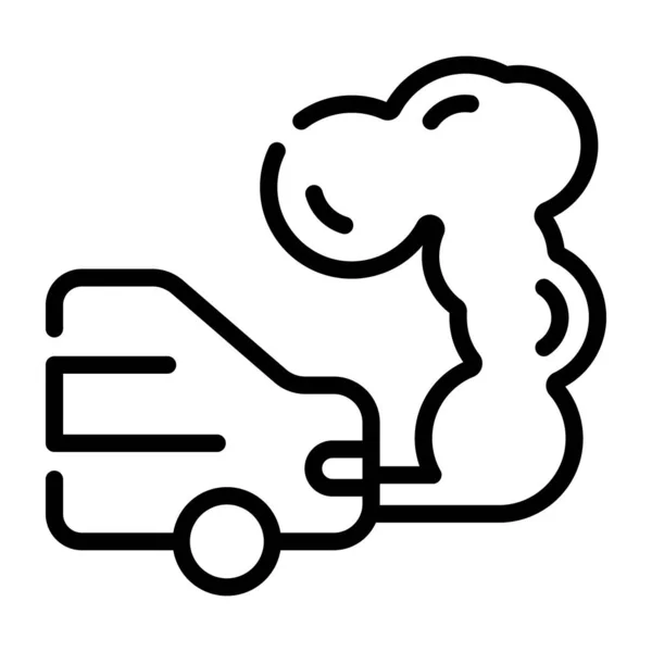 Pictogram Auto Ongeluk Schets Illustratie Van Moersleutel Truck Vector Pictogrammen — Stockvector