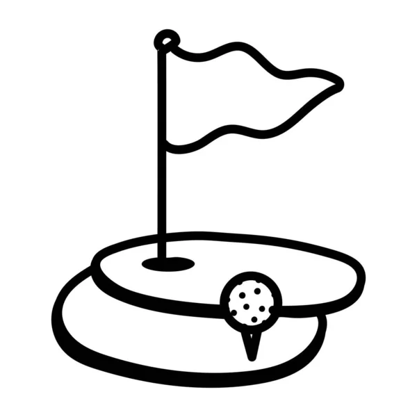 Bandera Icono Web Vector Ilustración — Archivo Imágenes Vectoriales