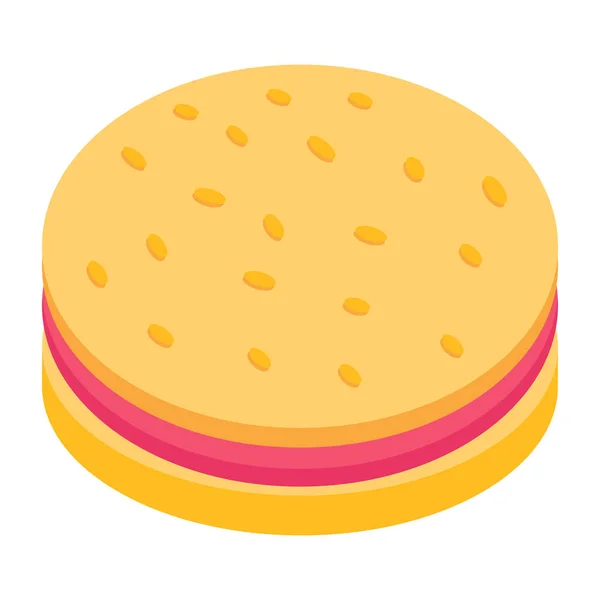 Burger Modern Design Vector Illustration — 스톡 벡터