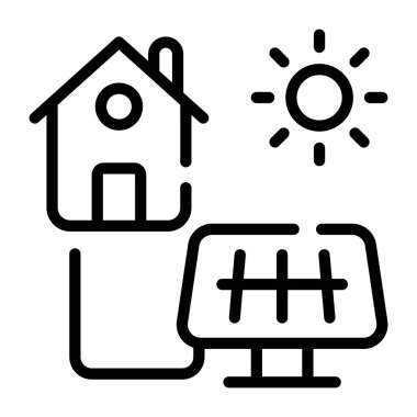 ev simgesi vektör illüstrasyonu