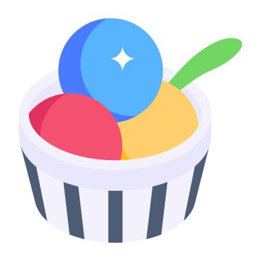 Dondurma. Basit tasarım