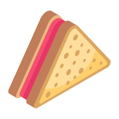 Sandviç. Web simgesi vektör illüstrasyonu