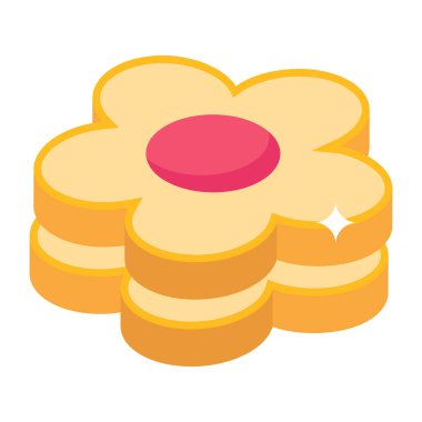 kek ikonu vektör illüstrasyonu