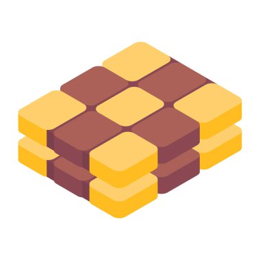 kek ikonu vektör illüstrasyonu