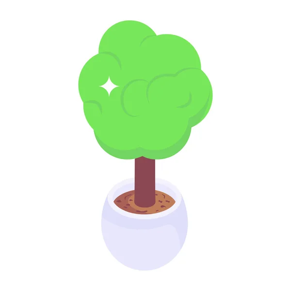 Árbol Icono Web Ilustración Simple — Archivo Imágenes Vectoriales