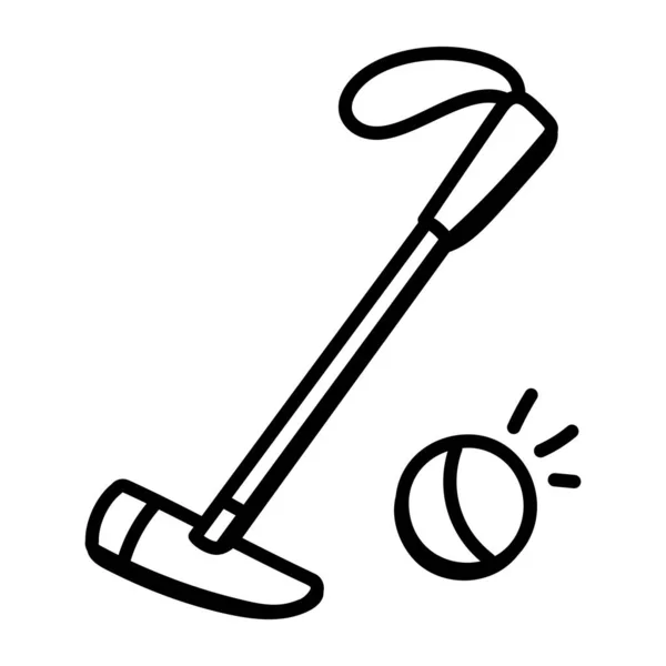 Vektor Tecknad Illustration Golfspelare — Stock vektor