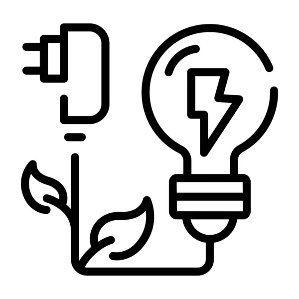 Energy Saving Icon Vector Illustration — Stock Vector