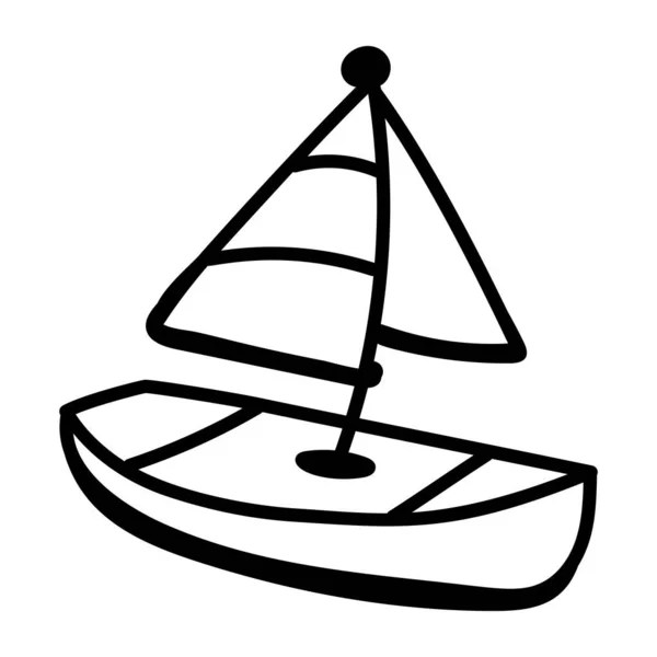 Bateau Icône Vectoriel Illustration — Image vectorielle