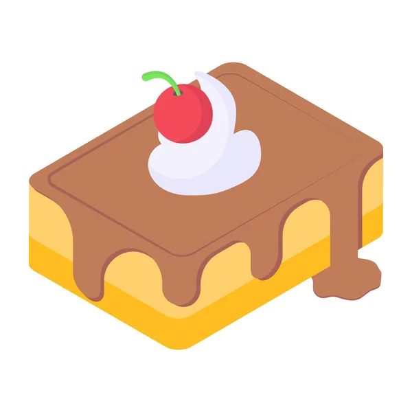 Cake Icon Vector Illustration — Stock Vector