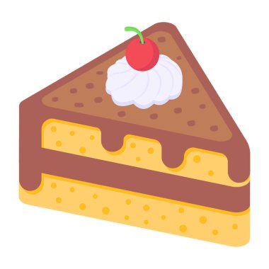 kek ikonu vektör illüstrasyonu