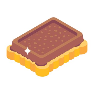 kek ikonu vektör illüstrasyonu