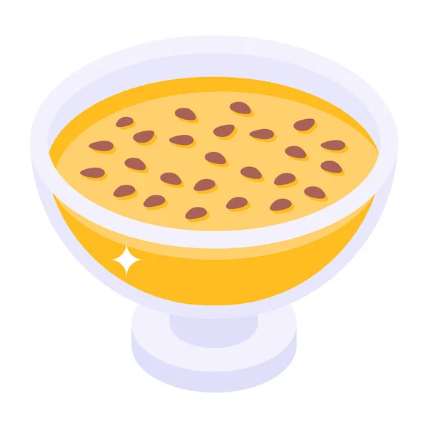 Köstliche Dessertvektor Flache Farbe Symbol — Stockvektor