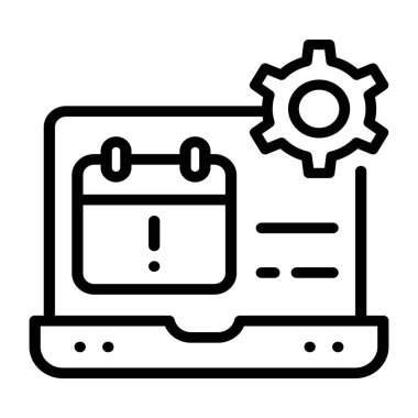 Üretici analiz ana hatları simge vektörü