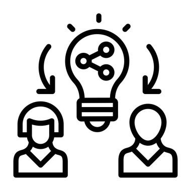 Fikir paylaşımının bir satır simgesini al