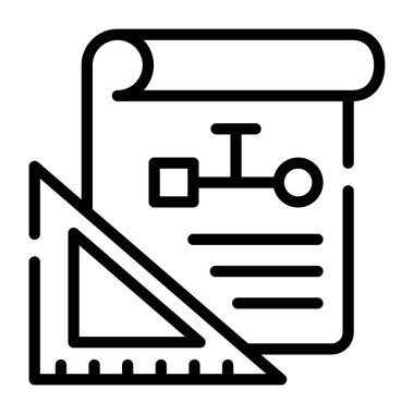 Ev tasarımının satır simgesini kullanmaya hazır