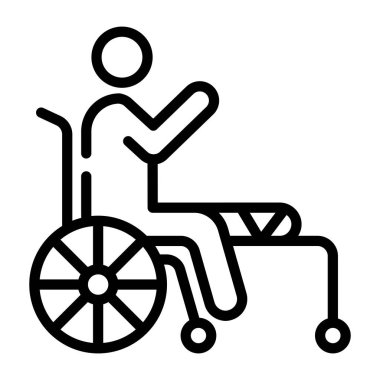 Tekerlekli sandalyenin ana simgesini kontrol et