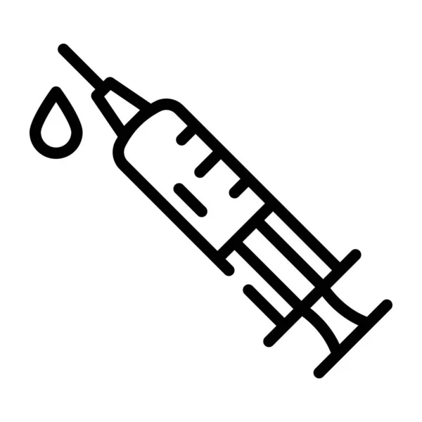 Jednoduchá Ikona Injekční Linky — Stockový vektor
