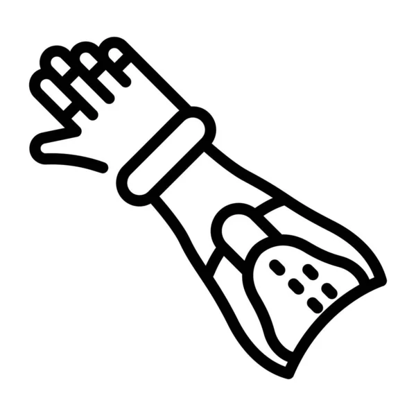 Готовая Использованию Иконка Протеза Руки — стоковый вектор