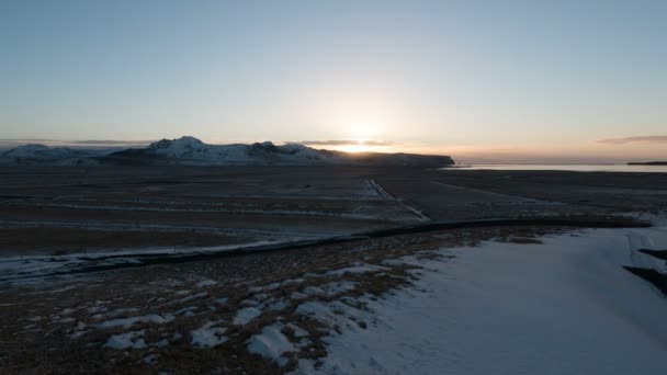 Iceland sunrise timelapse — Stock Video