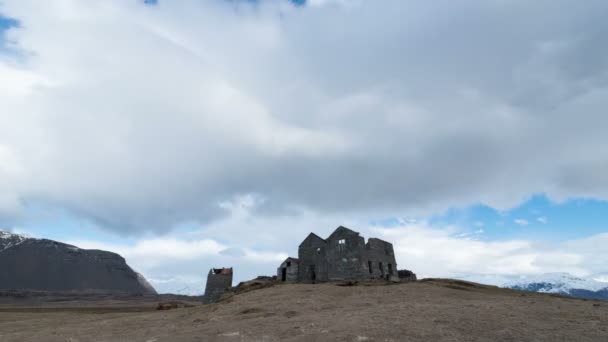 Ruiny na Islandu — Stock video