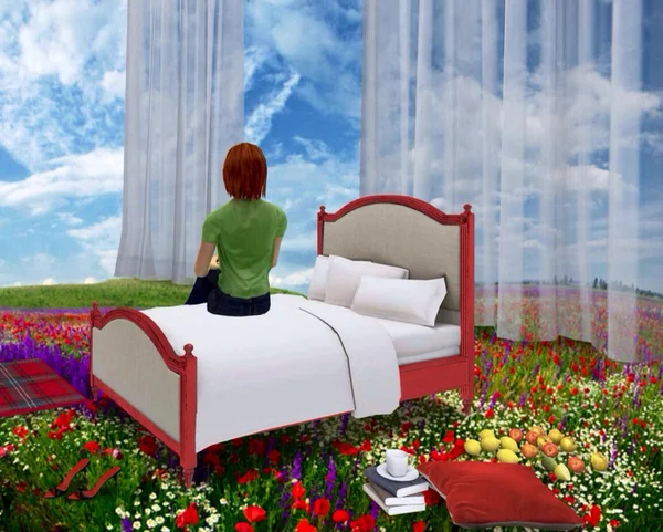 Yazın güzel manzara