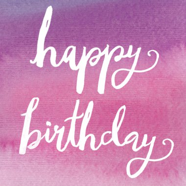 El boyalı suluboya mutlu yıllar