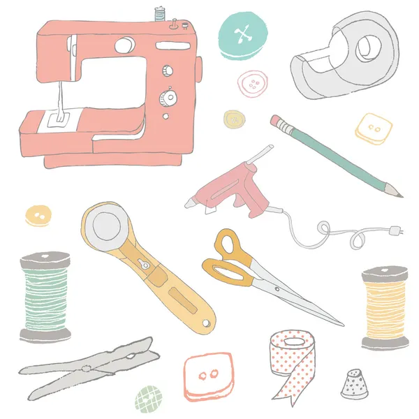 Set of Craft Items — Stock Photo, Image