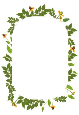 Suluboya çiçek çelengi