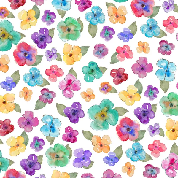 Collezione di fiori selvatici disegnati a mano — Foto Stock