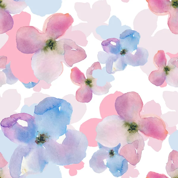 Moderne Aquarell floralen Hintergrund Muster — Stockfoto