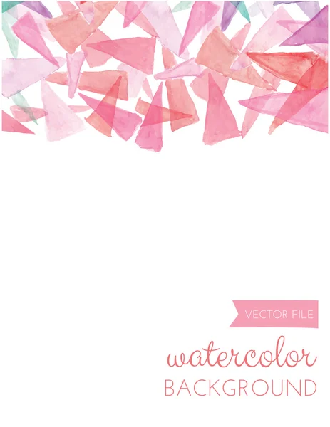 Watercolor Triangles Background — Stock Photo, Image