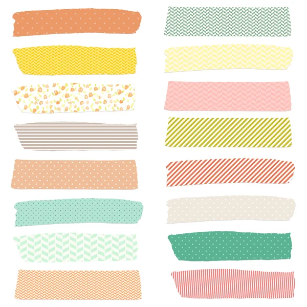 izole beyaz zemin üzerine washi teyp. şirin washi teyp