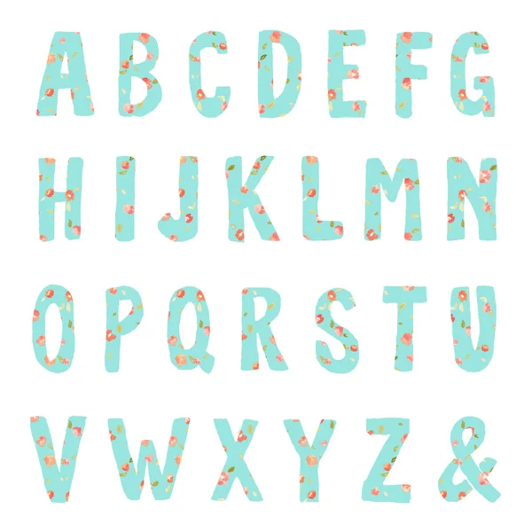Letras do alfabeto aquarela — Fotografia de Stock