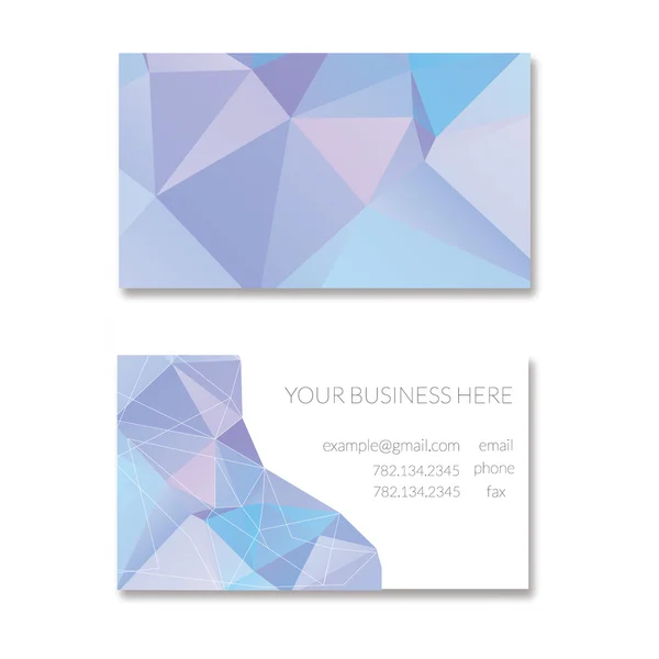Geometric Business Card Template — Stock Vector