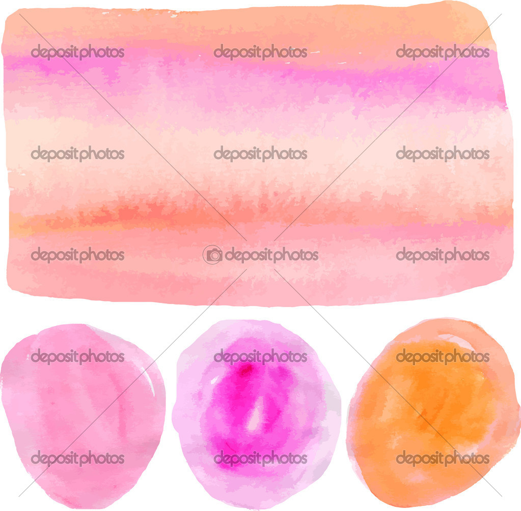Watercolor Shapes Background