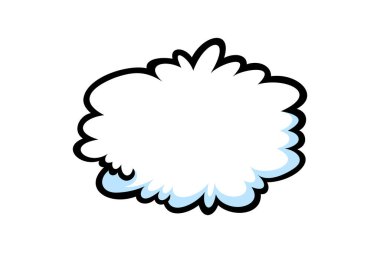 Komik düşünce konuşma baloncukları. Çizgi romanlardaki gibi şekiller düşün. Vektör illüstrasyonu