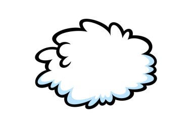 Komik düşünce konuşma baloncukları. Çizgi romanlardaki gibi şekiller düşün. Vektör illüstrasyonu